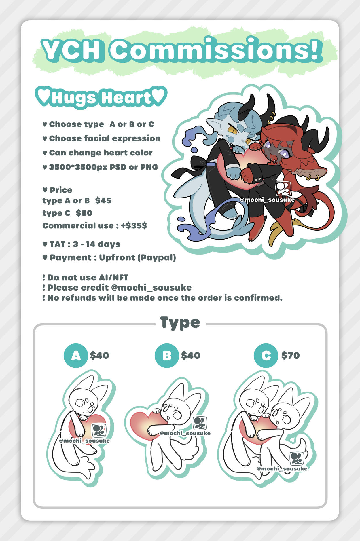 Hugs heart YCH Hugs heart YCH